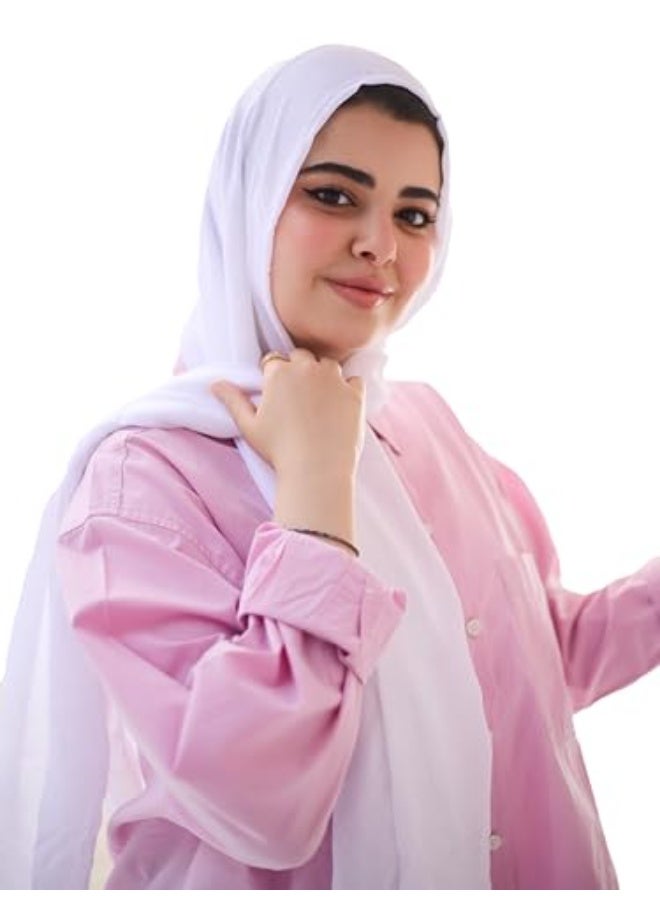 FLOWER Signature Timeless Luxury Ultra Soft Breathable Pure Cotton Modal Veil With Elegant Smooth Finish Off White 80x200cm - Image 1